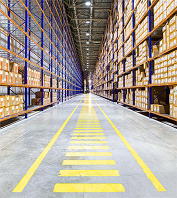 warehouse aisle